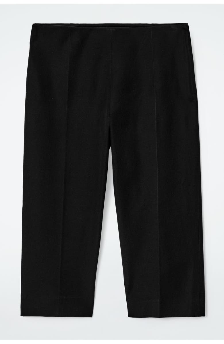 Cotton-Blend Capri Pants