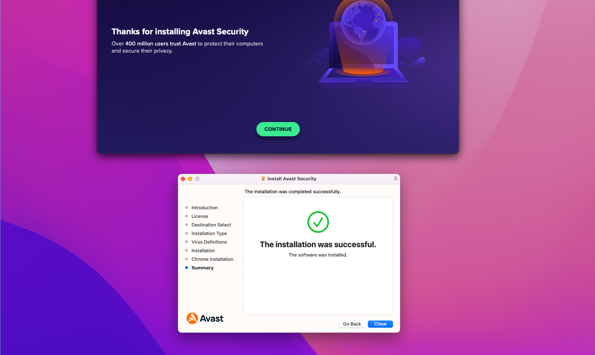 Avast Security Premium app screen shot