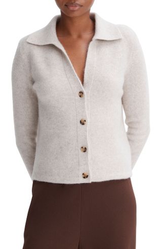 Boiled Cashmere Cardigan Sweater