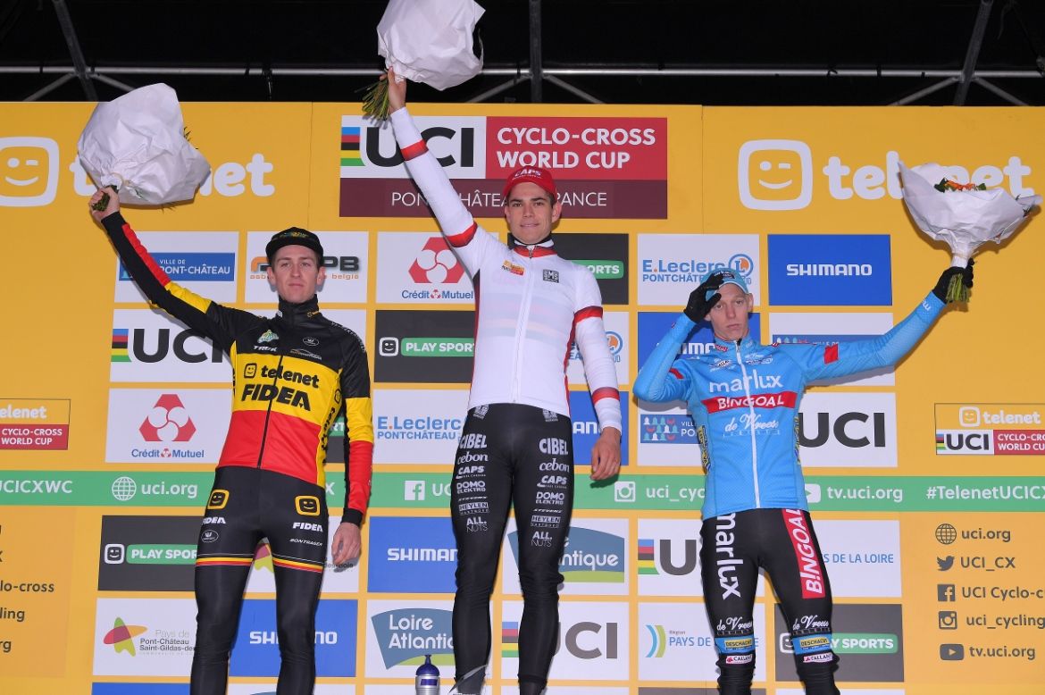 The podium finishers