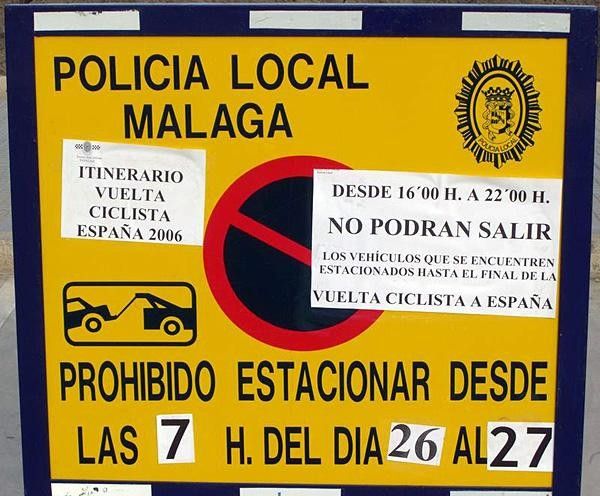 Don't park here