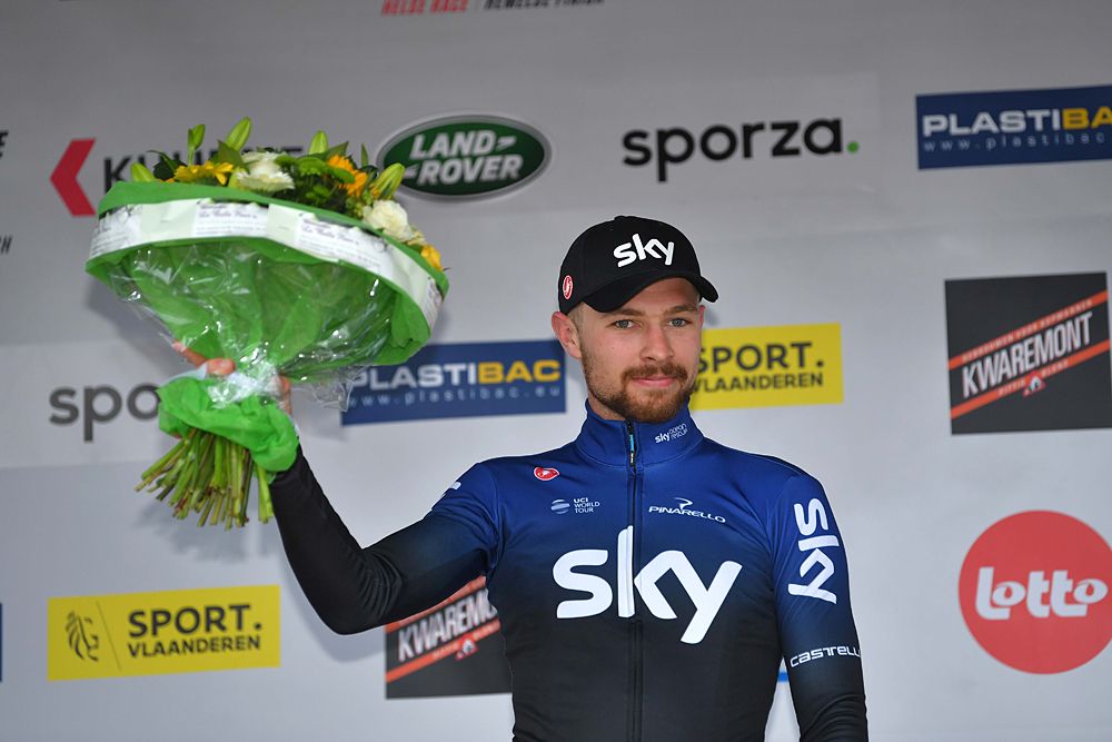 Owain Doull (Team Sky) second at Kuurne-Brussel-Kuurne