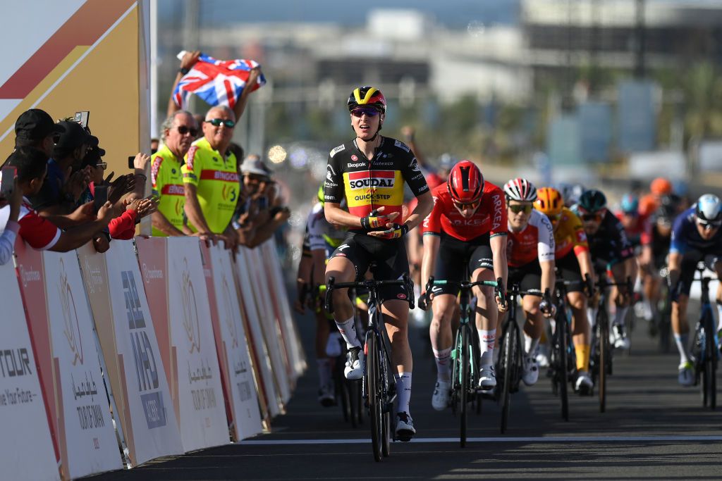 Tim Merlier won the opening stage of the Tour of Oman