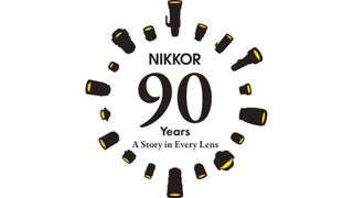 Nikon logo celebrating 90 years of nikkor lenses