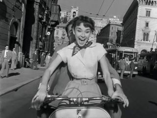 A still from the movie Roman Holiday