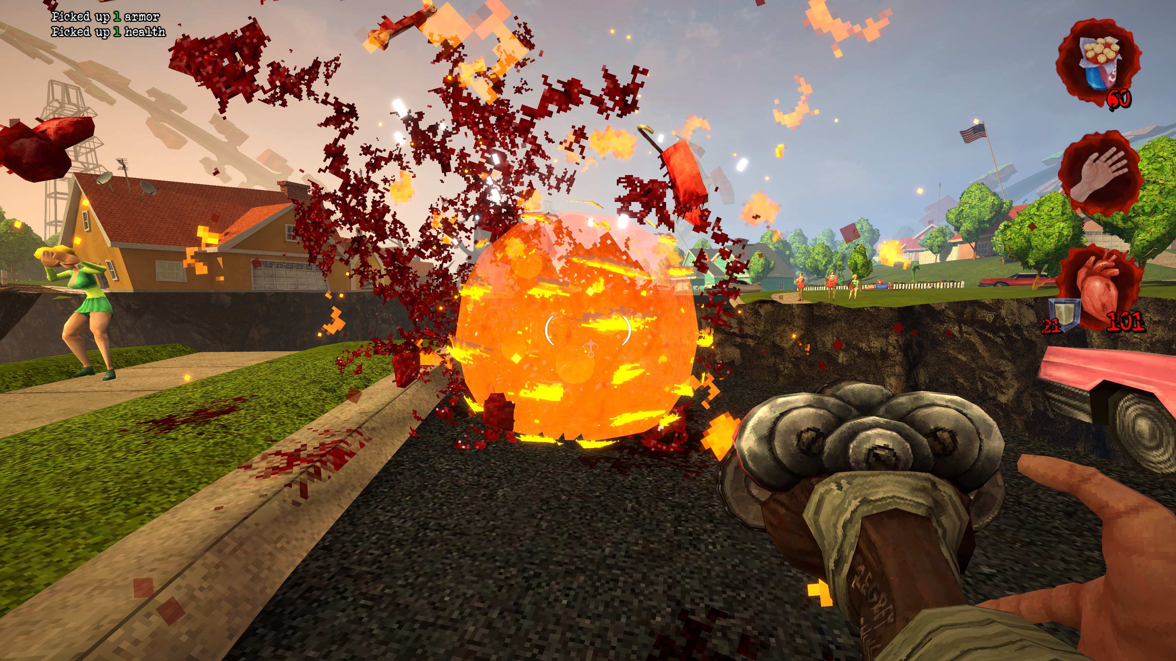 Shooting weirdos in Postal: Brain Damaged