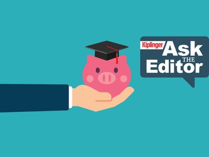 Ask the editor: 529 plans, college funds, piggybank with a scholar cap on it.