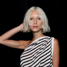 model with blonde hair