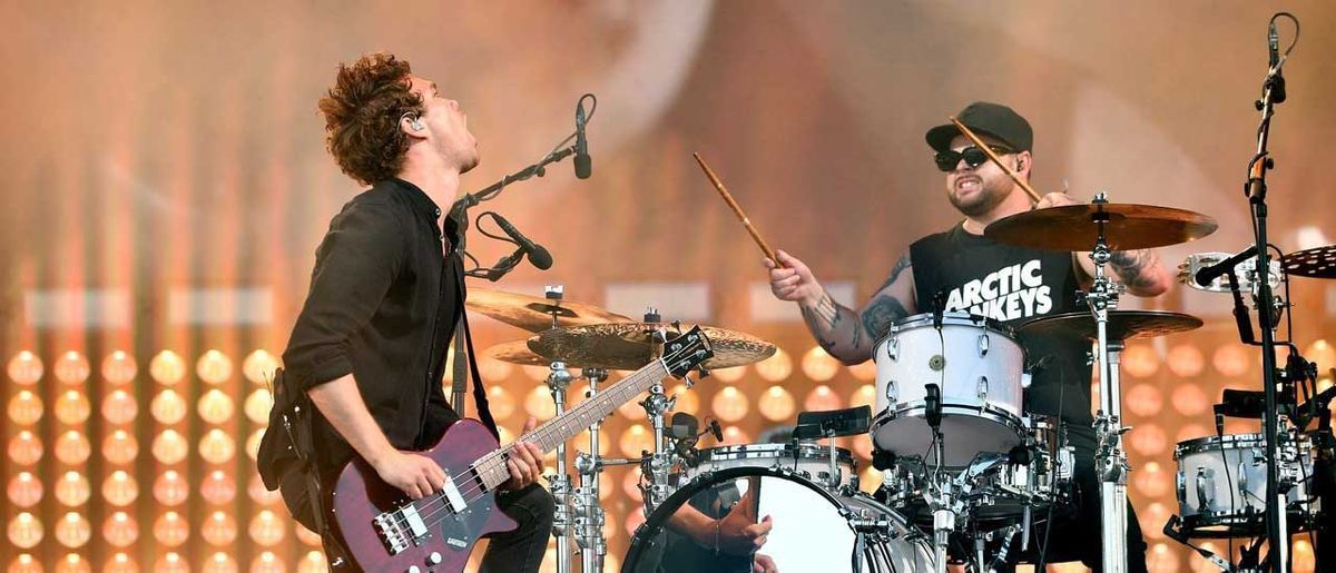 Royal Blood onstage at Glastonbury