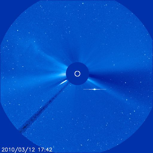 Sun Pelted by Icy Comet 'Storm' Space