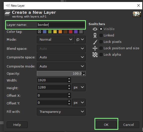 layers and filters in GIMP