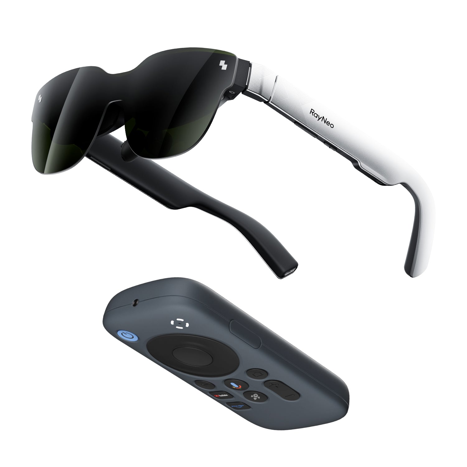 To handle the processing, most smart glasses have a separate pack to handle graphics, seen here with the RayNeo Air 3S