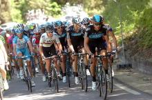 Team Sky working for sprinter and world champion Mark Cavendish.