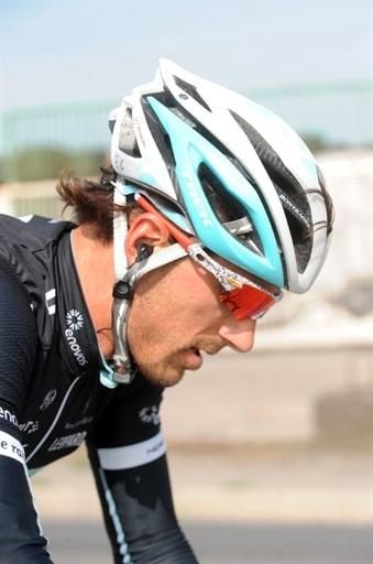 Fabian Cancellara studies the stones