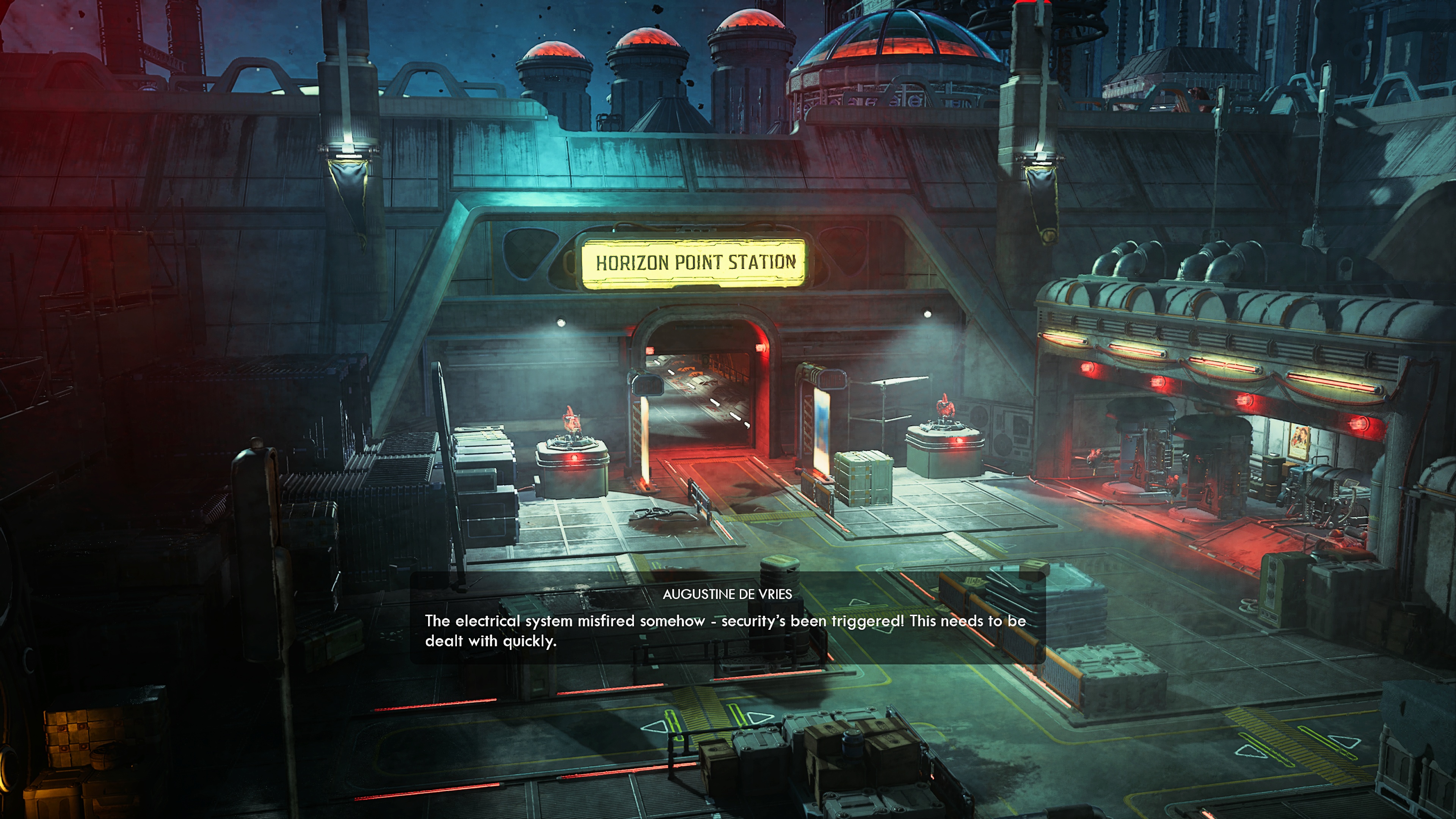 Screenshot of The Outer Worlds 2 preview running on Xbox Series X.