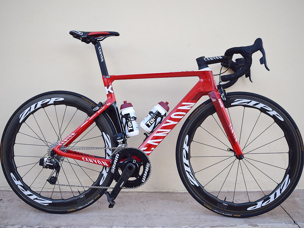 Nathan Haas' 2018 Katusha-Alpecin Canyon Aeroad CF SLX