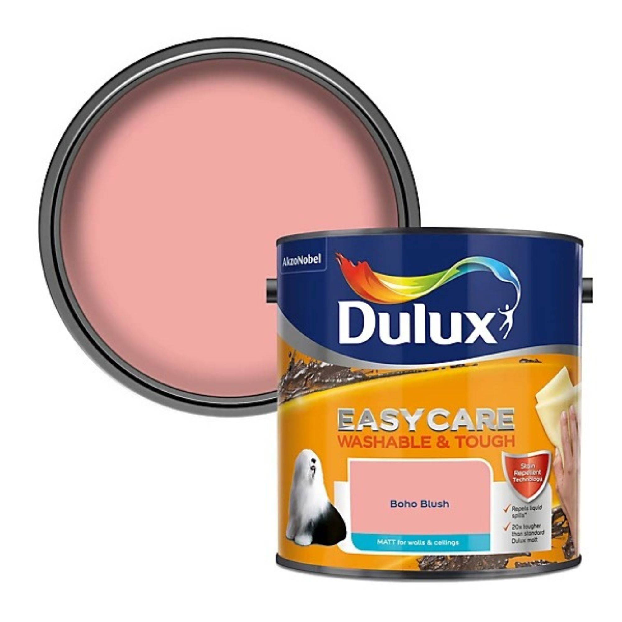 Dulux paint in boho pink