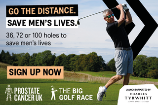 A Prostate Cancer UK advert for The Big Golf Race