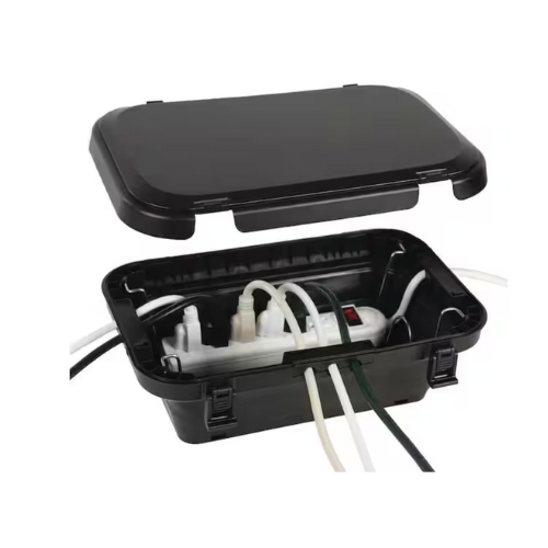 Newhouse Electric Weatherproof Collapsible Electrical Connection Box against white background.