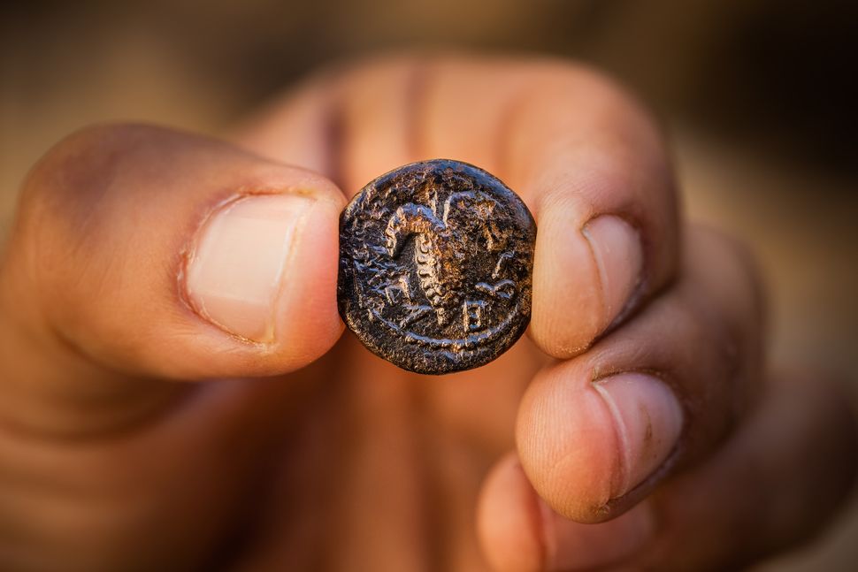 When the Romans turned Jerusalem into a pagan city, Jews revolted and minted this coin
