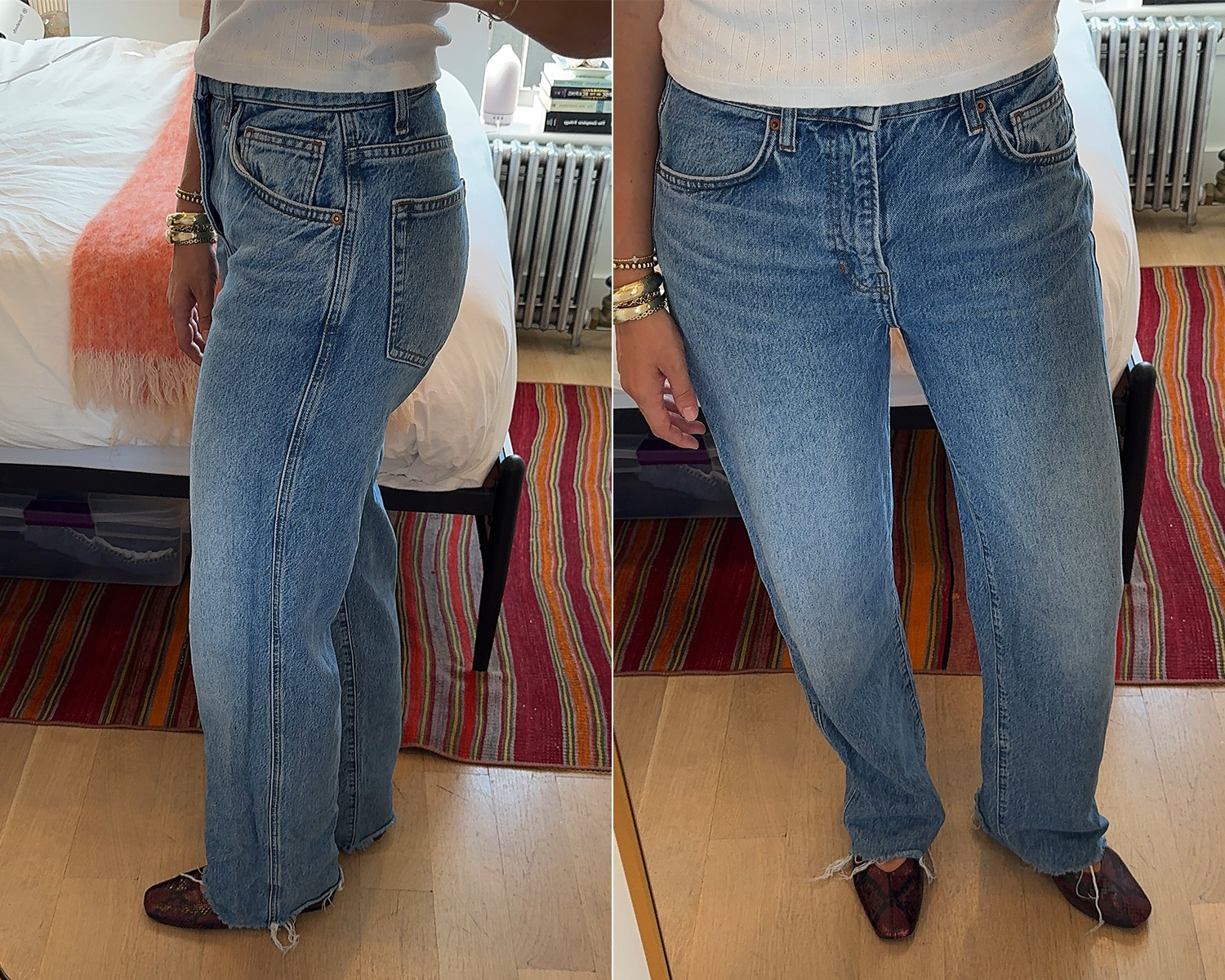 bailey burke in reformation denim