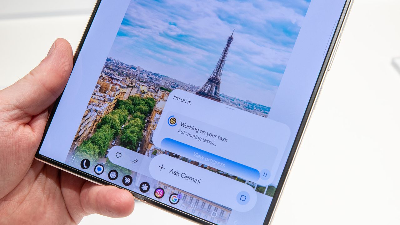 New Galaxy AI and Gemini Task Automation features on the Samsung Galaxy Z Fold 8 Ultra
