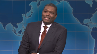 Michael Che at Weekend Update on SNL
