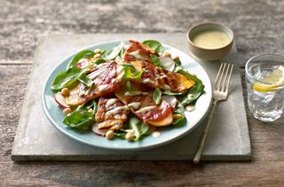 Sweet potato and griddled prosciutto salad
