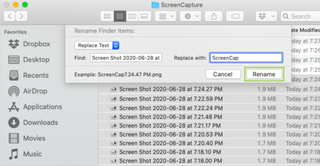 How to batch rename files in macOS