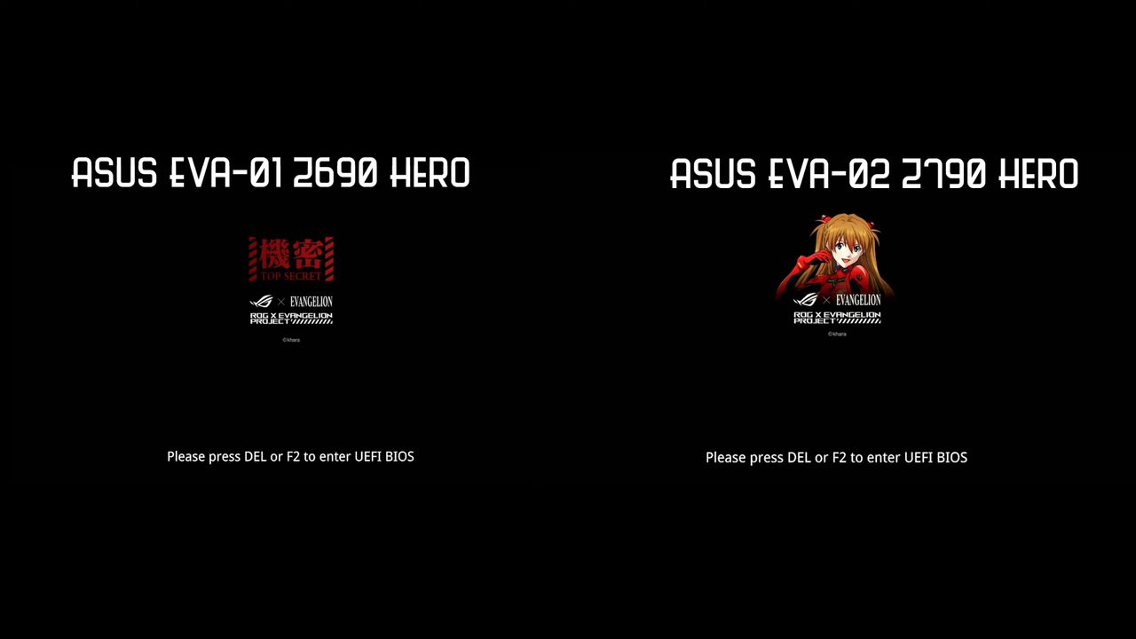 UEFI Boot Comparison: Z690 Hero EVA-01 and the Z790 EVA-02