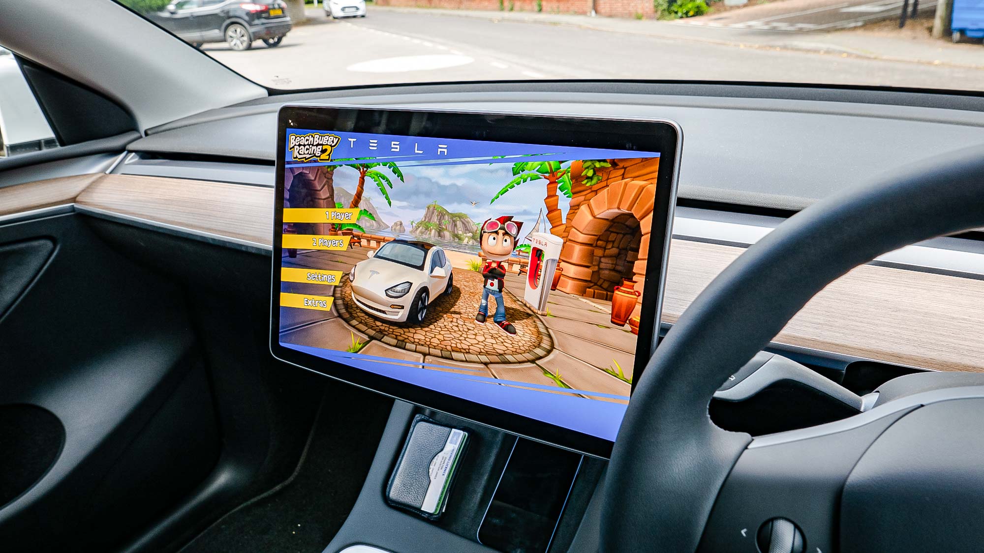 Tesla Model Y infotainment game