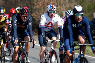 AMILLY FRANCE MARCH 08 Rohan Dennis of Australia and Team INEOS Grenadiers Ben Swift of United Kingdom and Team INEOS Grenadiers during the 79th Paris Nice 2021 Stage 2 a 188km stage from OinvillesurMontcient to Amilly ParisNice on March 08 2021 in Amilly France Photo by Bas CzerwinskiGetty Images