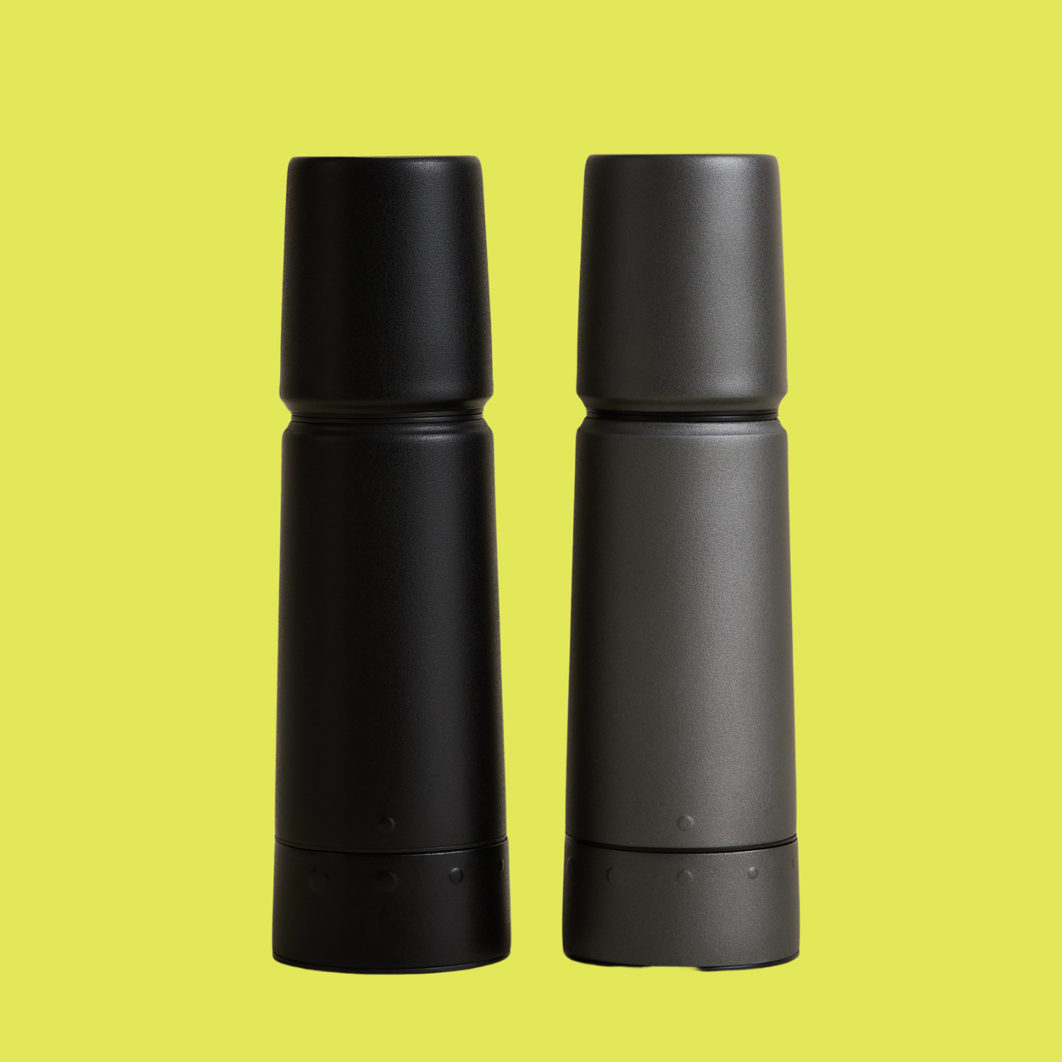A salt and pepper mill set