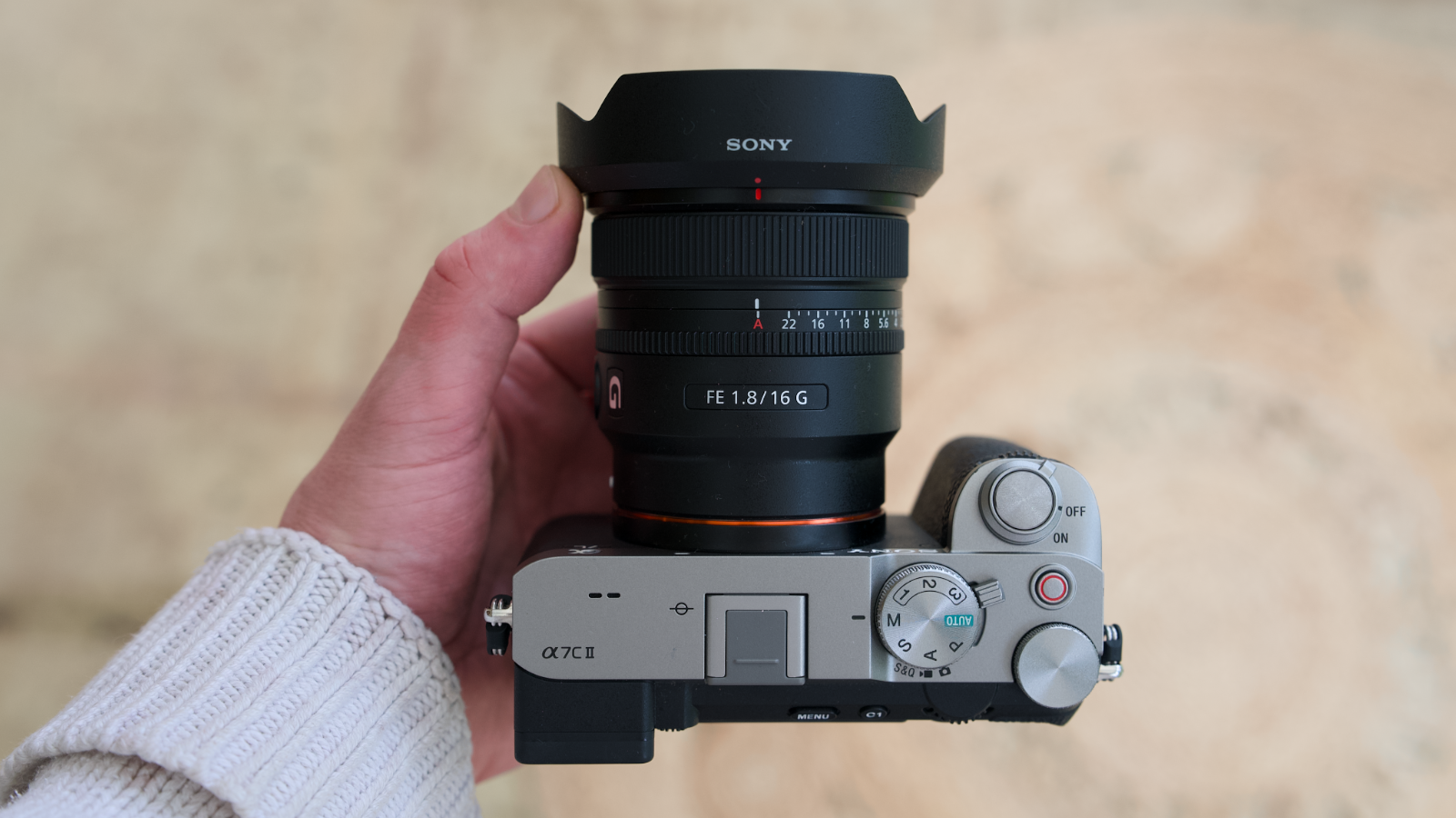 Sony FE 16mm F1.8 G lens indoors