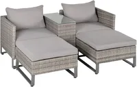 Outsunny 5pcs Patio Rattan Wicker Sofa Set | £549.99 at Amazon