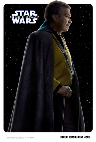 Billy Dee Williams as Lando in Star Wars: Rise of Skywalker, character poster