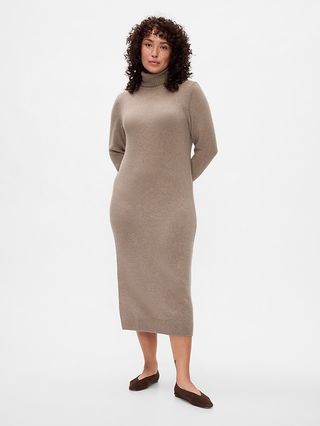 Cashsoft Turtleneck Maxi Sweater Dress