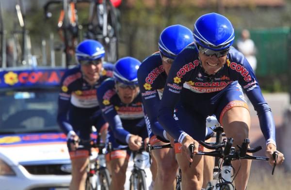 Italy's Team Idea were 54 seconds off BMC's pace