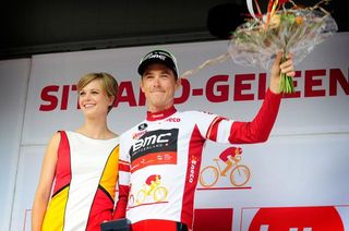 Rohan Dennis in the leader's jersey at Eneco Tour