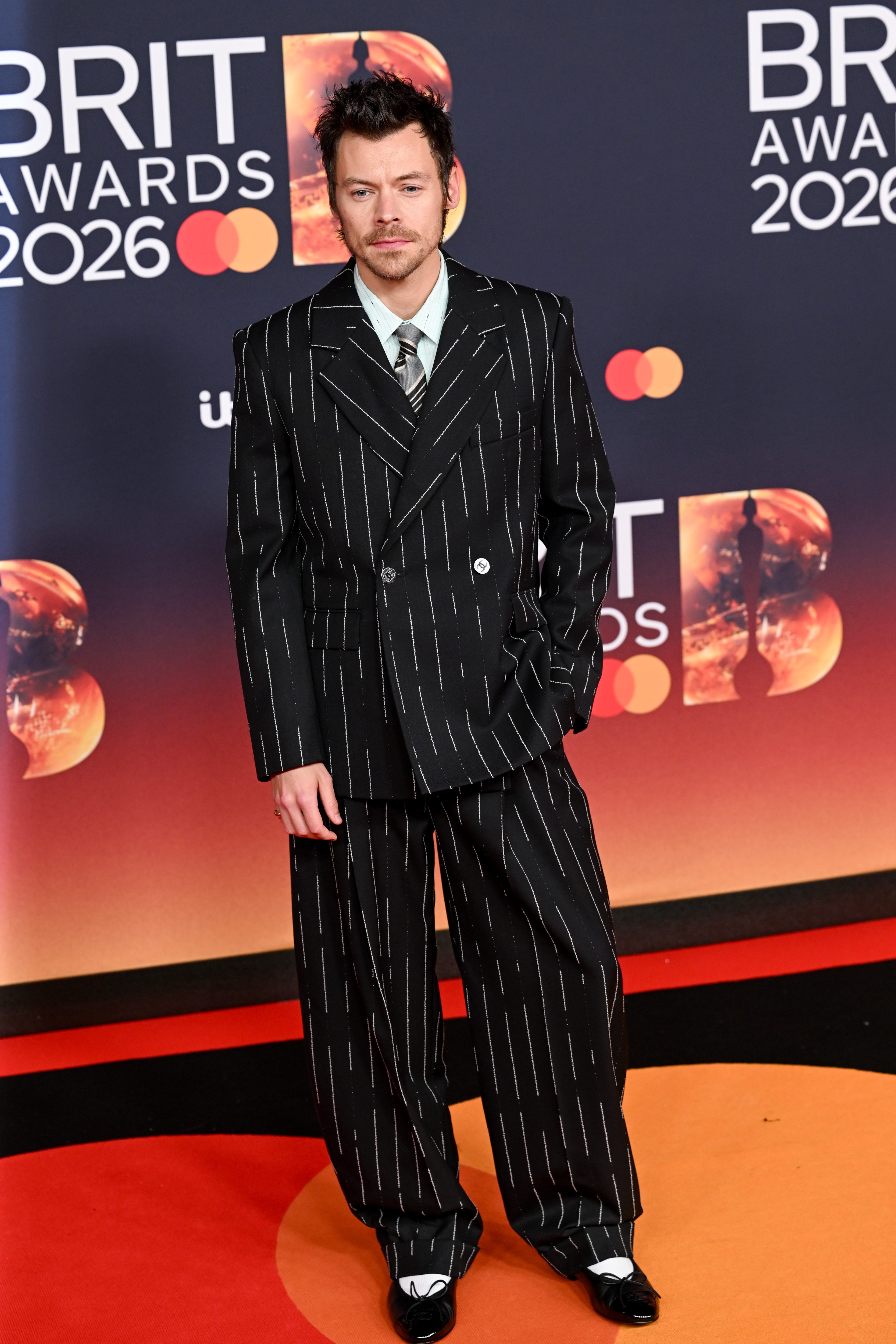 Celebrities on the red carpet at the 2026 BRIT Awards in Manchester