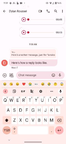 Receiving a message response in Google Messages