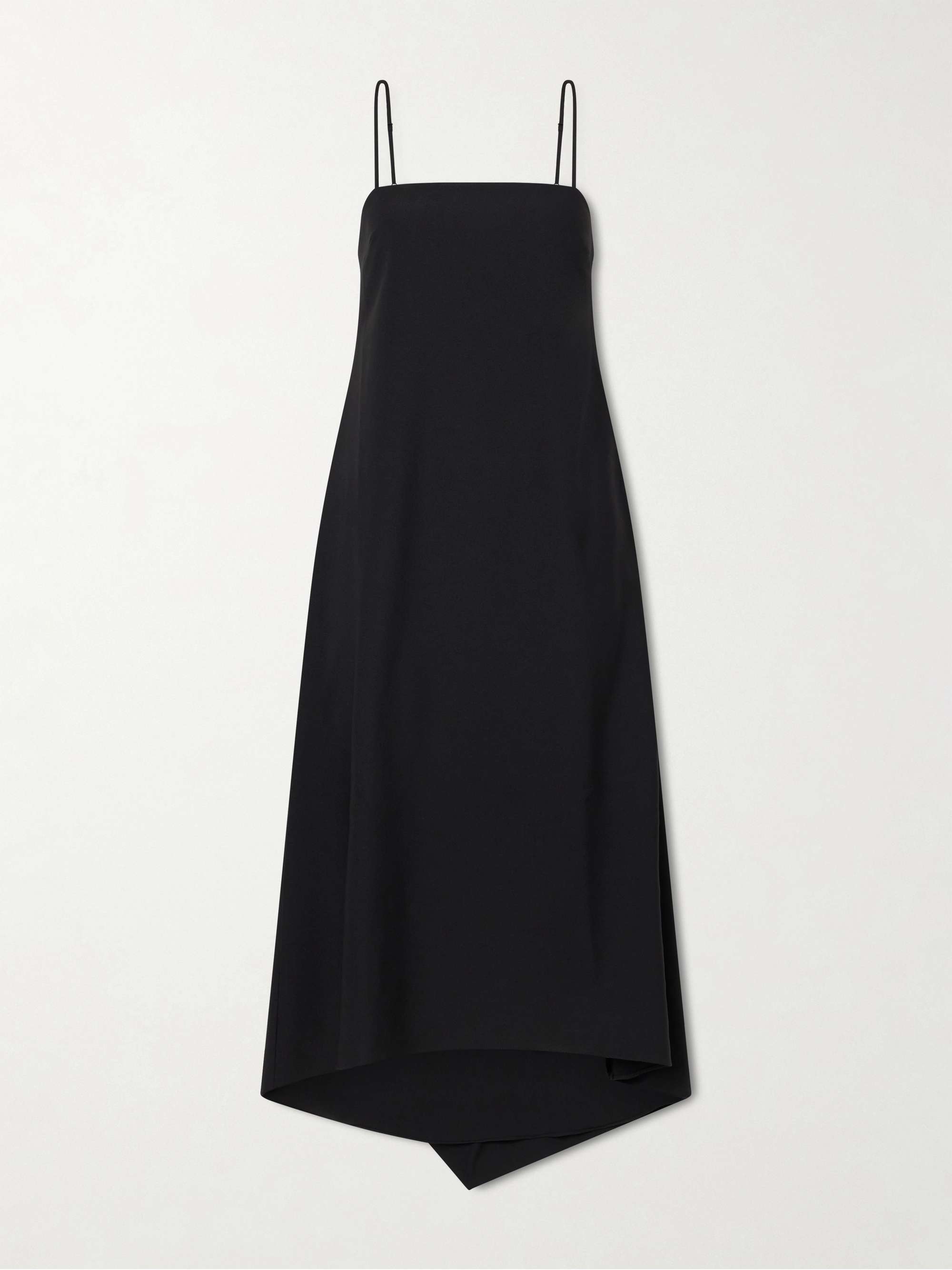 Drape Back Recycled Satin Midi Dress