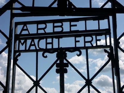 Thieves take Nazi concentration camp sign