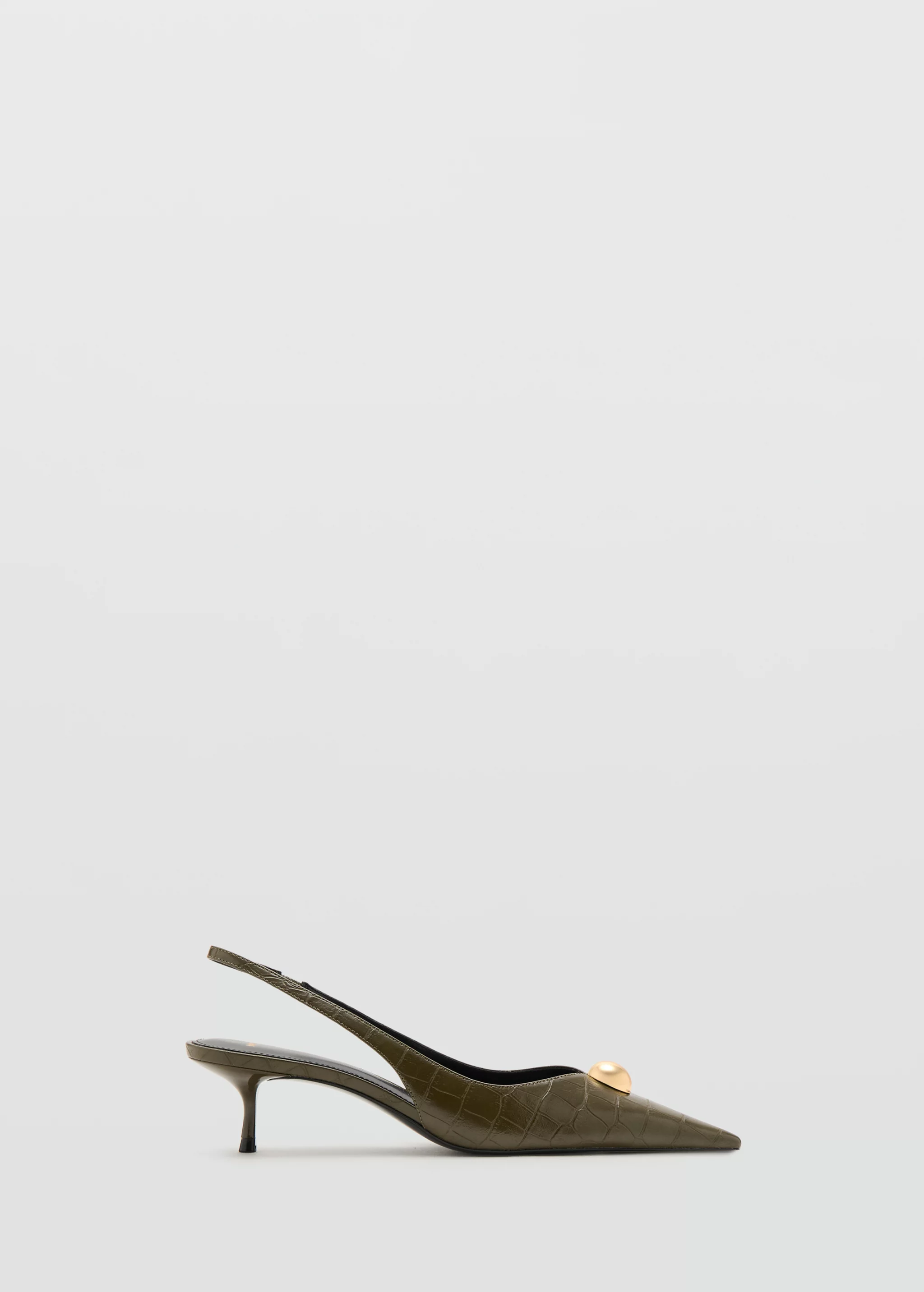 Croc-Effect Heeled Shoes - Women | Mango United Kingdom