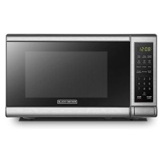 A BLACK+DECKER Digital Microwave Oven on a white background