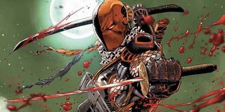 Deathstroke wielding swords