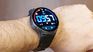 Close-up of the new Moto Watch Ultra LTE smartwatch at IFA 2026 in Berin