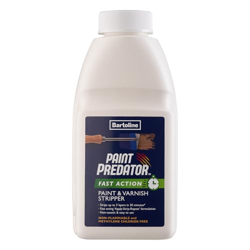 Bartoline Paint Predator&amp;trade; Fast Action Paint &amp;amp; Varnish Stripper 500 Ml&amp;ndash; Rapid, Non-Caustic Paint Remover for Wood, Metal &amp;amp; Masonry