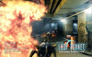 The fire is about as realistic as one could expect in Lost Planet.