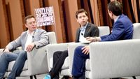 Sam Altman and Elon Musk at a Vanity Fair event back in the day